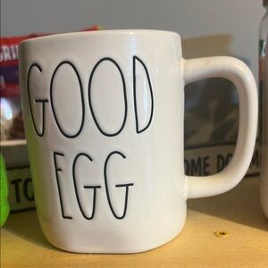 Rae Dunn White 'Good Egg' Ceramic Mug